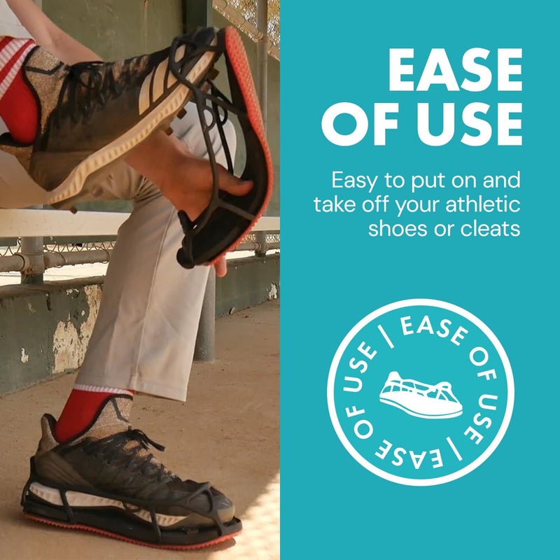 EVENup Undershoe Non-Slip Guards for Athletic Shoes & Cleats, Shoe Protective Covers, Court & Field Shoe Grips, Prevents Damage & Slips, Medium - Image 5